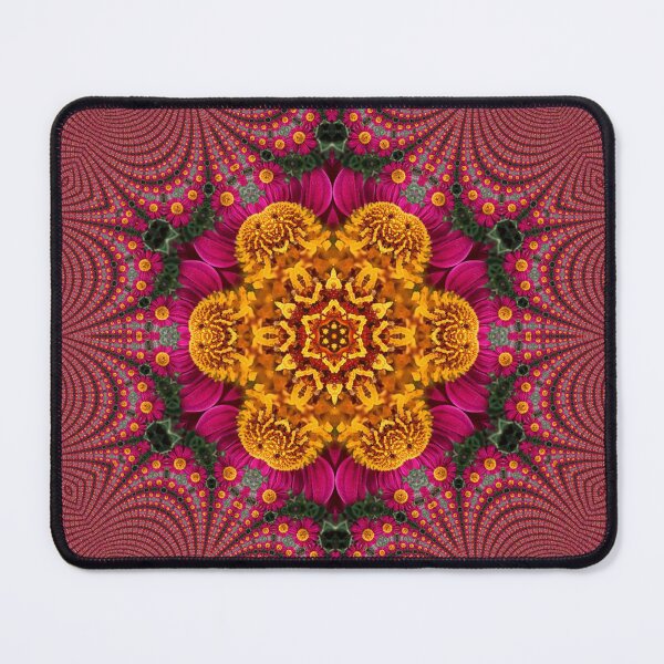 Item preview, Gold and Magenta Botanical Rosette designed and sold by SilentBloomLab.