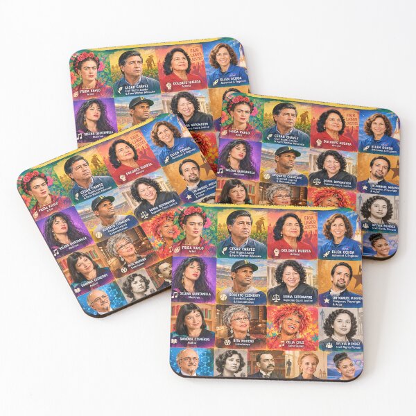 Item preview, Hispanic Heritage Heroes – Hispanic Heritage Month Inspirational Poster designed and sold by lavanya11.