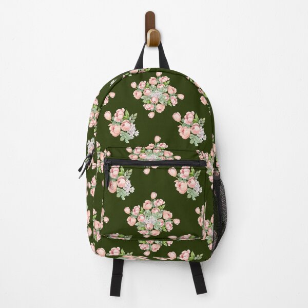 Item preview, Dark Olive Green Pink Tulip Floral Seamless Pattern designed and sold by Jyoti Digital Artist.