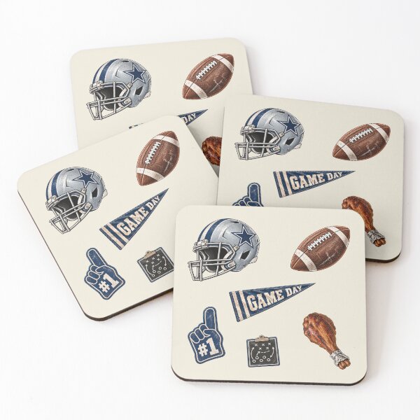 Item preview, Dallas Football Pattern – Navy Silver Game Day & Tailgate designed and sold by SnugbugStudios.