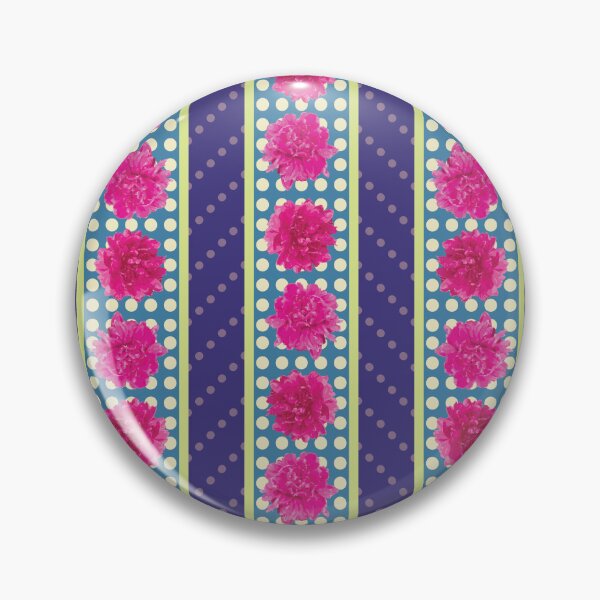 Item preview, Pink & Purple Peony Stripes designed and sold by Digitalmyth's Designs.