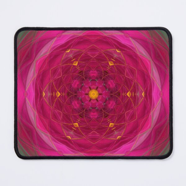 Item preview, Botanical Rosette Magenta and Gold designed and sold by SilentBloomLab.