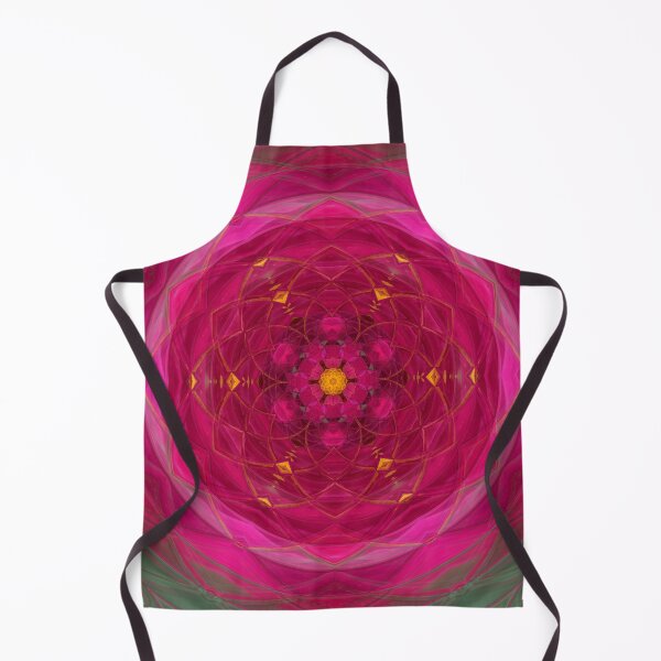 Item preview, Botanical Rosette Magenta and Gold designed and sold by SilentBloomLab.
