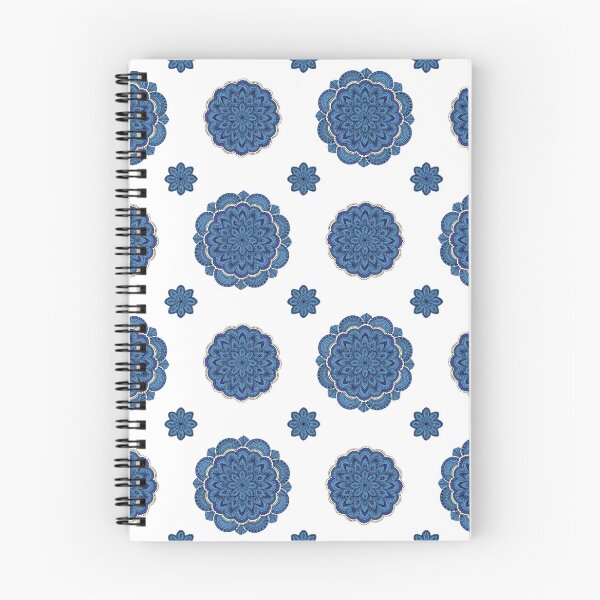 Item preview, Blue Mandala Floral Pattern – Intricate Ornamental Boho Flower Design designed and sold by Mousy17.