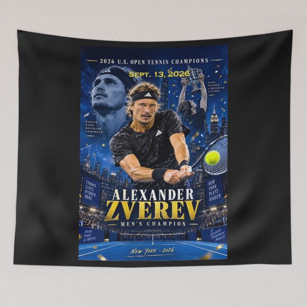 Artikelvorschau, US-TENNISMEISTER - ALEXANDER ZVEREV - 13. September 2026 entworfen und verkauft von DBM Photo Art 1.