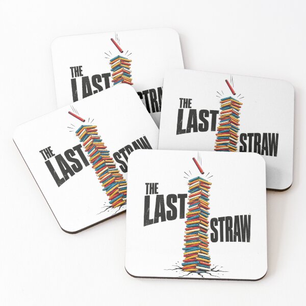 Item preview, The Last Straw Funny Metaphor Minimalist Typography Graphic Tee Design designed and sold by Nubian Style.