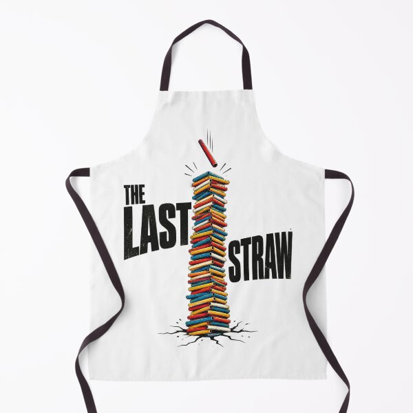 Item preview, The Last Straw Funny Metaphor Minimalist Typography Graphic Tee Design designed and sold by Nubian Style.