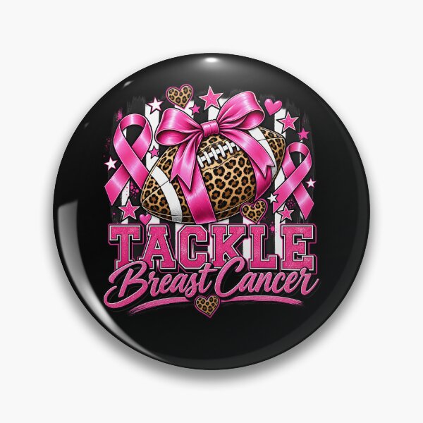 Item preview, Tackle Breast Cancer - Football Pink Ribbon Awareness designed and sold by Rtcraftani.