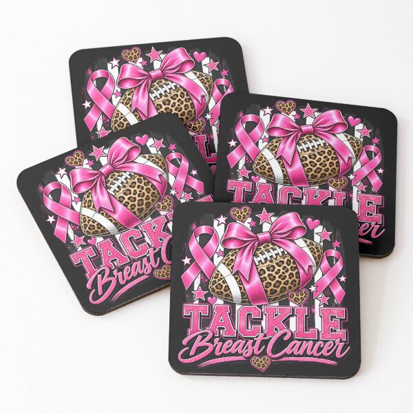Item preview, Tackle Breast Cancer - Football Pink Ribbon Awareness designed and sold by Rtcraftani.