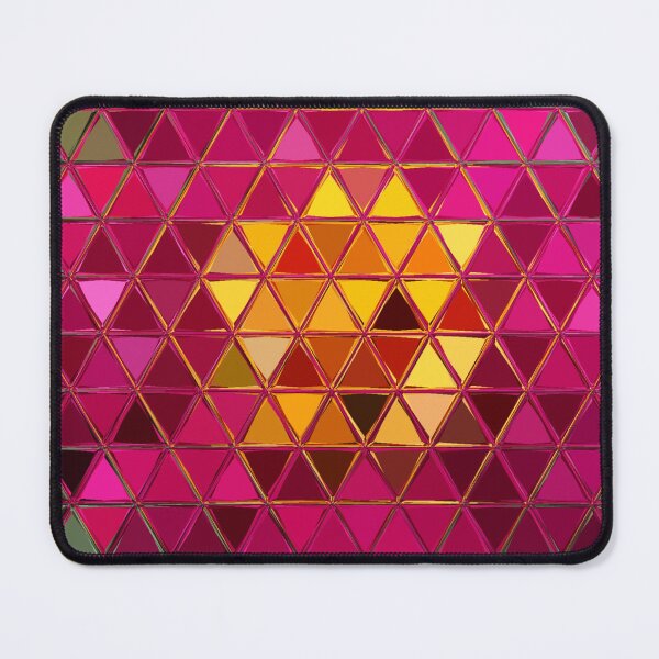Item preview, Magenta and Gold Floral Mosaic designed and sold by SilentBloomLab.