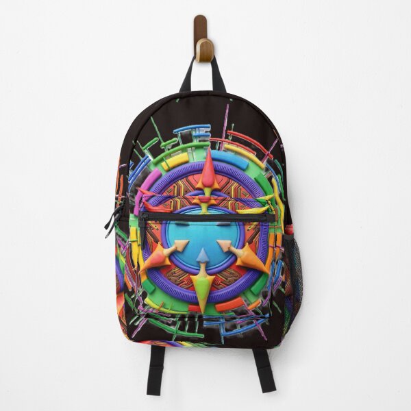 Item preview, chromatic compass C colorful geometric abstract design designed and sold by SmashingDeals.
