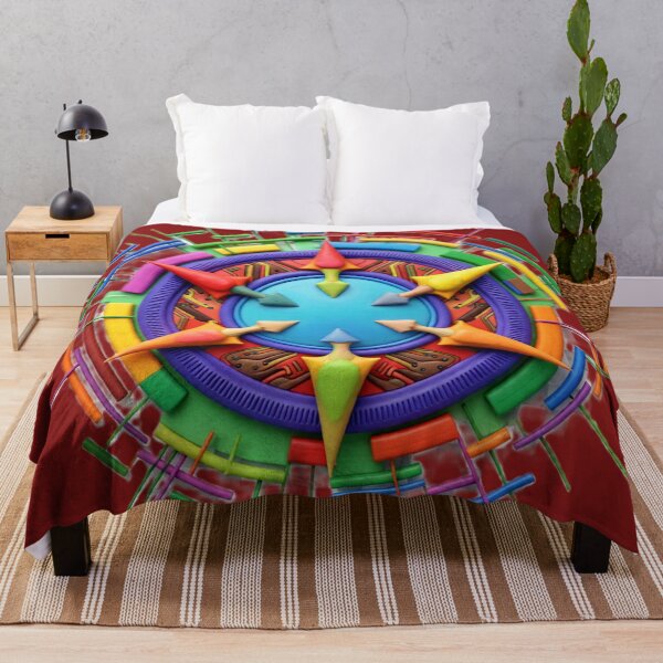 Item preview, chromatic compass C colorful geometric abstract design designed and sold by SmashingDeals.