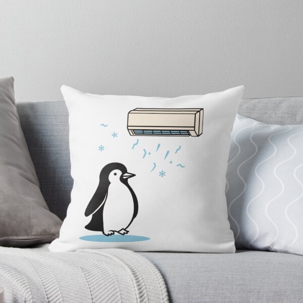 Item preview, Penguin HVAC Line Art Sticker – Minimalist Air Conditioner Cool Air Design designed and sold by NKWealthDesign.
