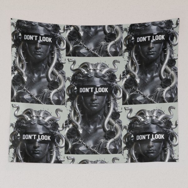Item preview, Medusa "Don't Look" Aesthetic Gothic Streetwear designed and sold by GodsMonsterss.
