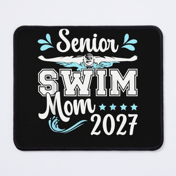 Item preview, Senior Swim Mom 2027 Swimmer Silhouette Stars Water Splash Proud Parent Apparel designed and sold by slmfams.