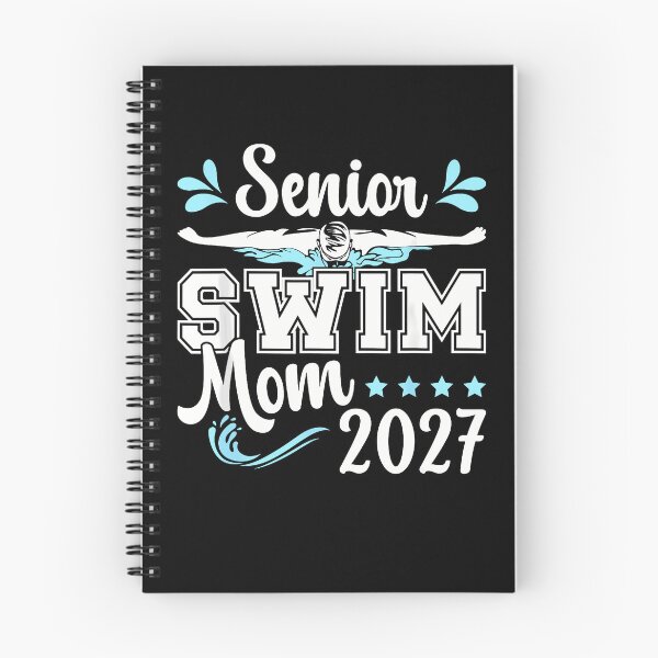 Item preview, Senior Swim Mom 2027 Swimmer Silhouette Stars Water Splash Proud Parent Apparel designed and sold by slmfams.
