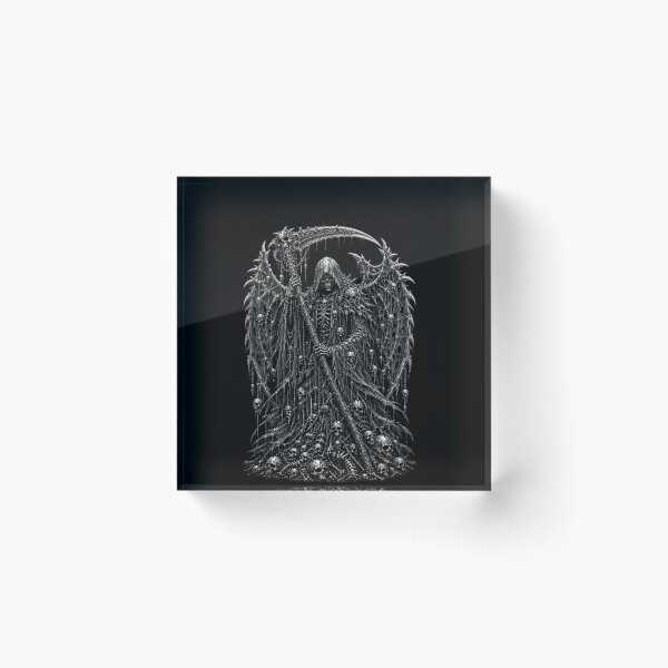 Item preview, Grim Reaper Lord Of Skulls - Death's Angel Wings - Gothic Horror Art designed and sold by SKELORRA.