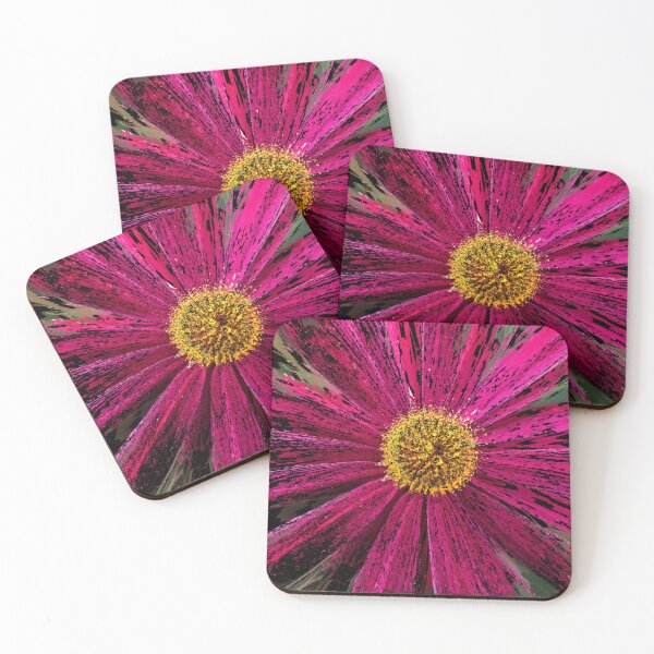 Item preview, Magenta and Gold Floral Explosion designed and sold by SilentBloomLab.
