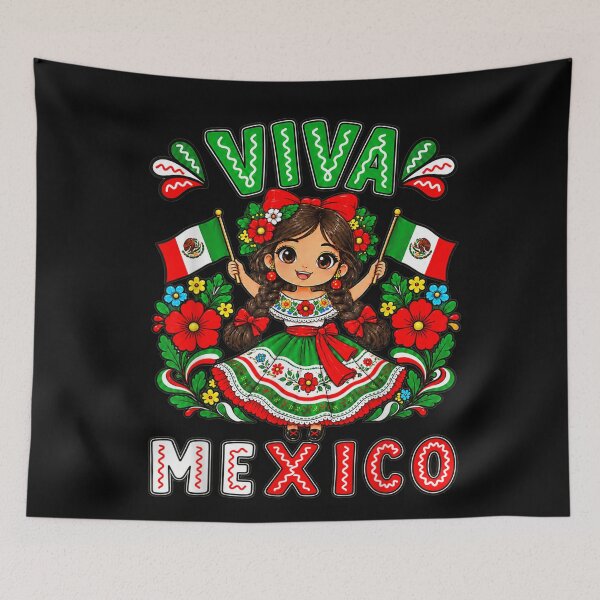 Item preview, Mexico Flag Day Mexican Women Independence Day Viva Mexico designed and sold by HenikaPonko.