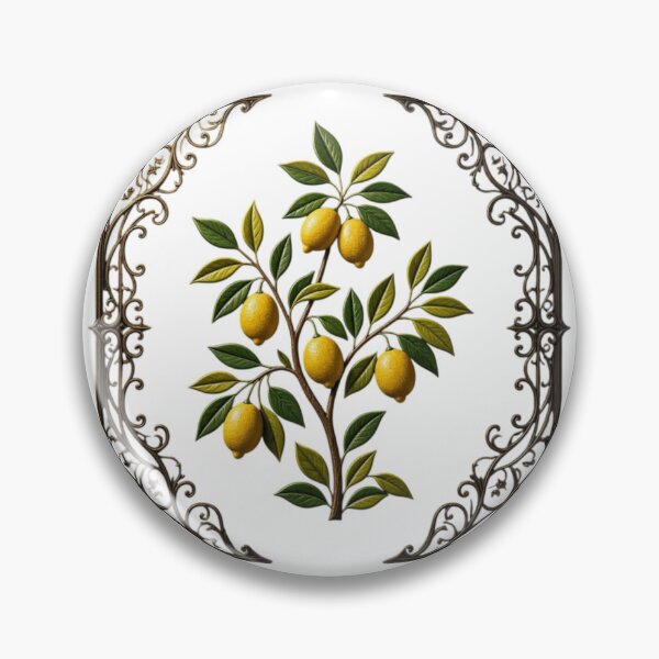 Item preview,  3D Embossed Lemon Tree Ceramic - Vintage Mediterranean Art designed and sold by Breezes-of-Ida.