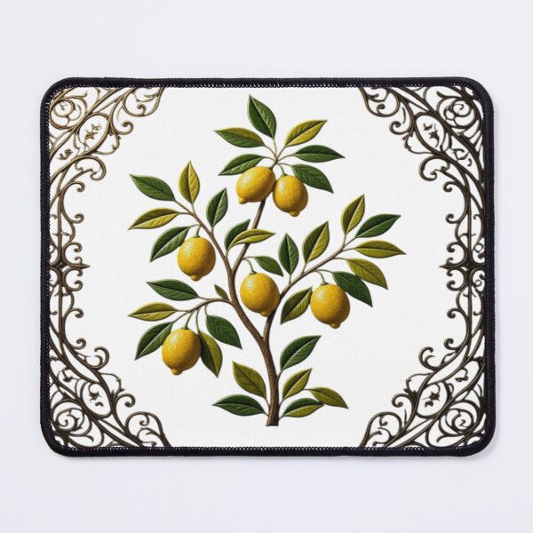Item preview, 3D Embossed Lemon Tree Ceramic - Vintage Mediterranean Art designed and sold by Breezes-of-Ida.
