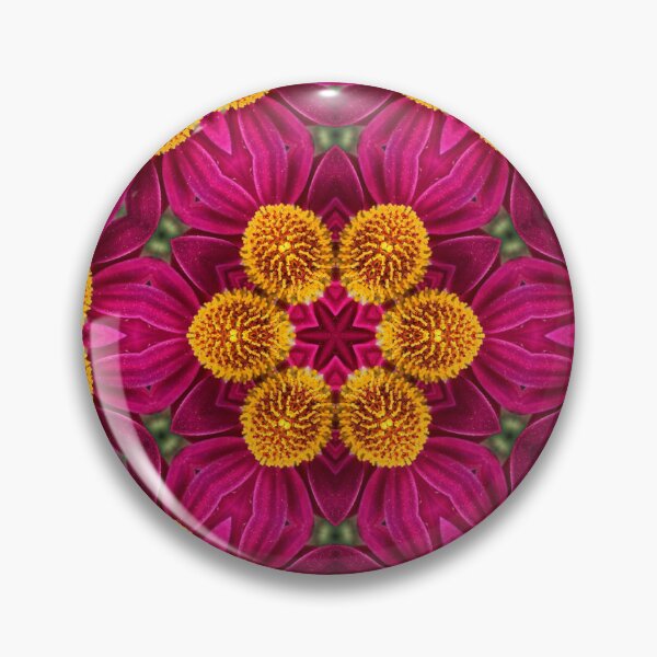 Item preview, Magenta and Gold Floral Mandala designed and sold by SilentBloomLab.