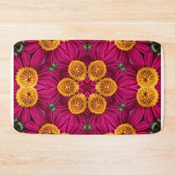 Item preview, Magenta and Gold Floral Mandala designed and sold by SilentBloomLab.