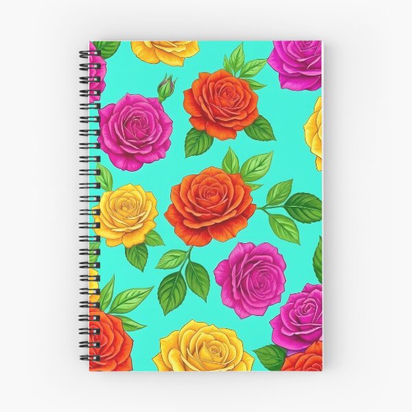Item preview, Pink, Orange, and Yellow Roses on Turquoise designed and sold by Lasofficial.