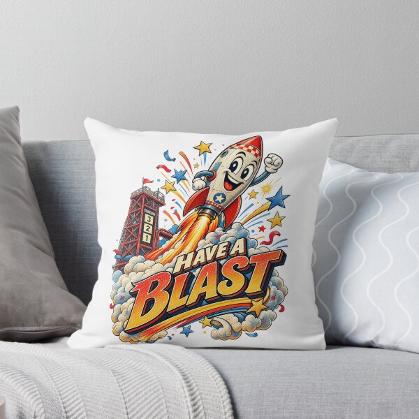 Item preview, Have A Blast - Retro Space Rocket Cartoon Art designed and sold by Nubian Style.