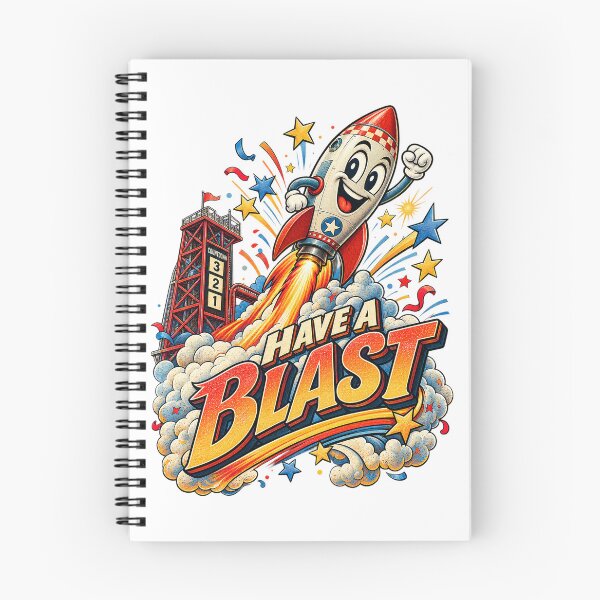 Item preview, Have A Blast - Retro Space Rocket Cartoon Art designed and sold by Nubian Style.