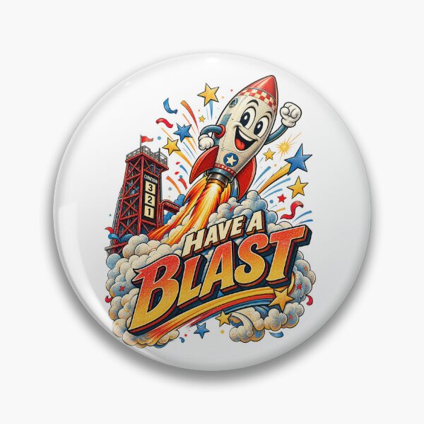 Item preview, Have A Blast - Retro Space Rocket Cartoon Art designed and sold by Nubian Style.