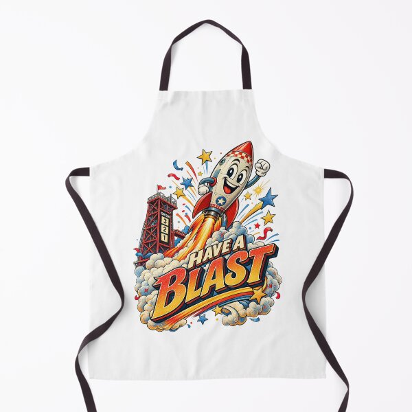 Item preview, Have A Blast - Retro Space Rocket Cartoon Art designed and sold by Nubian Style.