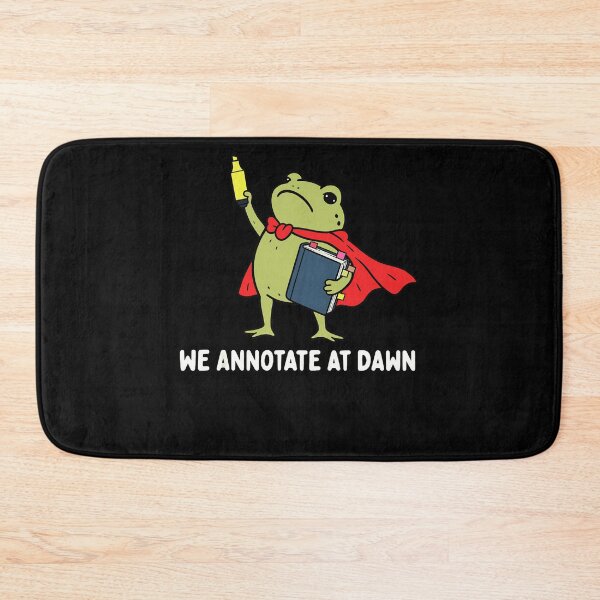Item preview, We Annotate At Dawn Superhero Frog Highlighter Binder Academic Study Humor Apparel designed and sold by slmfams.