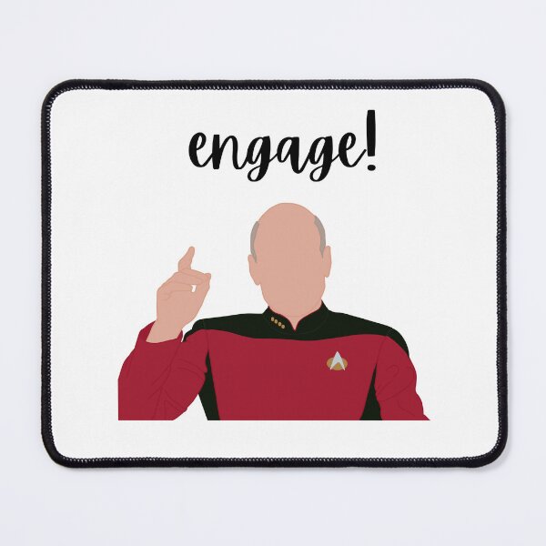 Item preview, “Engage!” Captain Picard Faceless designed and sold by RoseDesigns05.
