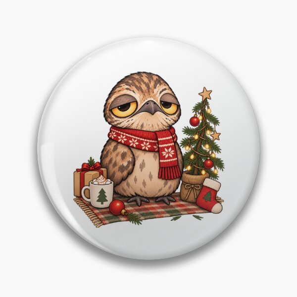 Item preview, Christmas Potoo Bird | Cute Sleepy Owl Winter Holiday Christmas Gift designed and sold by MrDev.