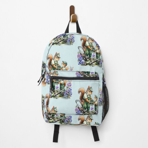 Item preview, Gardener Squirrels Mowing the Lawn in Spring designed and sold by the artedivino.