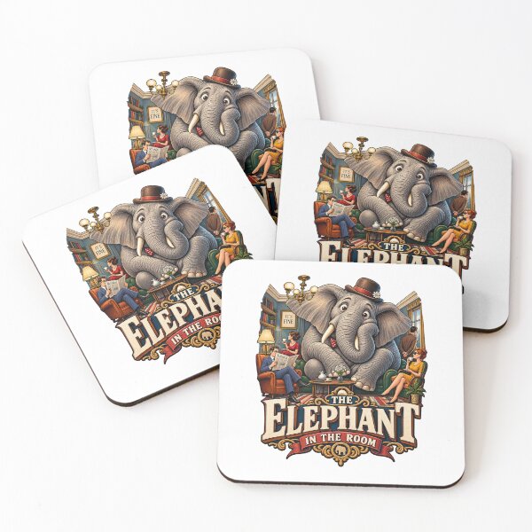 Item preview, The Elephant In The Room Funny Surreal Vintage Editorial Graphic Tee Design designed and sold by Nubian Style.