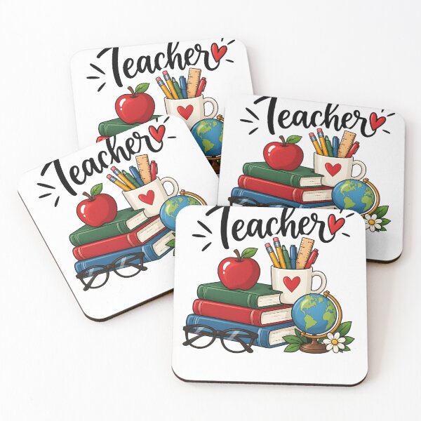 Item preview, Cute Teacher School Supplies Apple Books Globe Classroom Teacher Gift designed and sold by LandFinStudio.