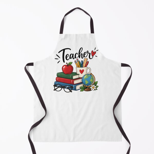 Item preview, Cute Teacher School Supplies Apple Books Globe Classroom Teacher Gift designed and sold by LandFinStudio.