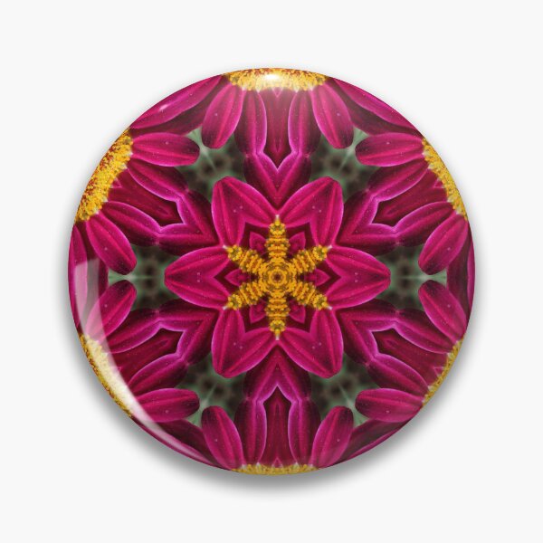 Item preview, Magenta and Gold Flower Mandala designed and sold by SilentBloomLab.