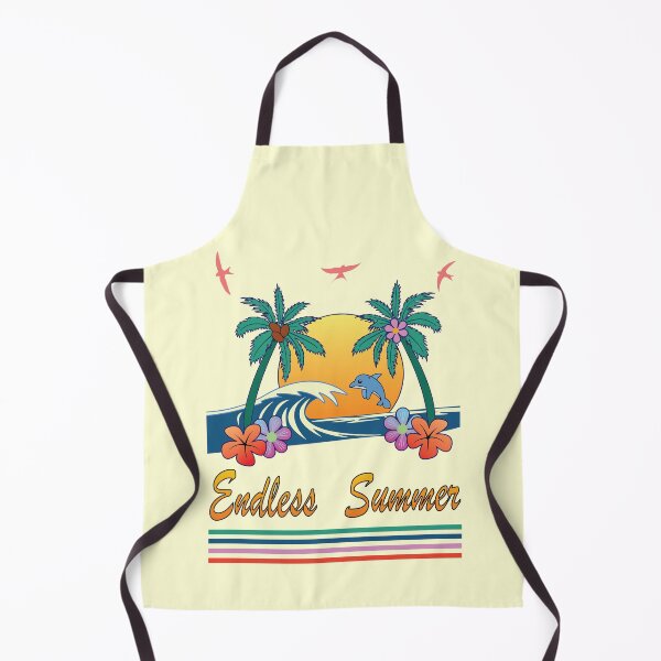 Item preview, Retro Endless Summer Beach Design Vintage Palm Trees and Dolphin Graphic designed and sold by MiPa78.