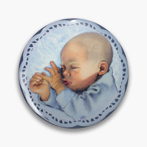 Item preview, Baby Boy Congratulations, Pastel Art of Sleeping Infant, Card designed and sold by JoyfulWhimsy.