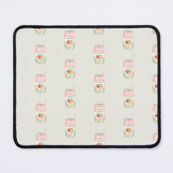 Item preview, Strawberry Matcha Watercolor Can – Cute Kawaii Drink Illustration designed and sold by Verycutethings.