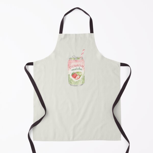Item preview, Strawberry Matcha Watercolor Can – Cute Kawaii Drink Illustration designed and sold by Verycutethings.