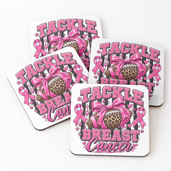 Item preview, Football Pink Ribbon – Tackle Breast Cancer Awareness  designed and sold by Rtcraftani.
