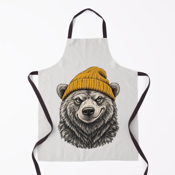 Item preview, Winter Bear Wearing Beanie Cute Animal Art designed and sold by erozzz.