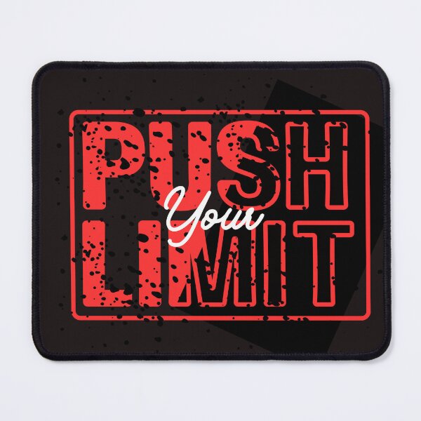 Item preview, Push Your Limit – Motivational Fitness Typography designed and sold by RoseDesignShop.