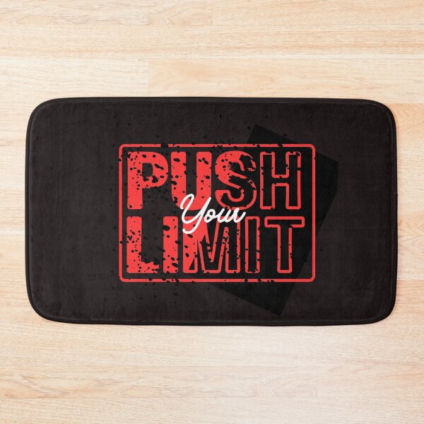 Item preview, Push Your Limit – Motivational Fitness Typography designed and sold by RoseDesignShop.