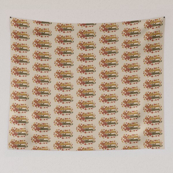 Item preview, "Welcome Autumn" Retro Poster – Groovy-style autumnal typography designed and sold by FootprintofLove.