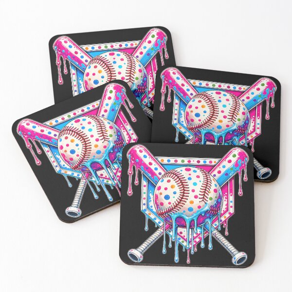 Item preview, Happy Dot Baseball Drip Colorful Dots for Boys Kids Youth designed and sold by HenikaPonko.